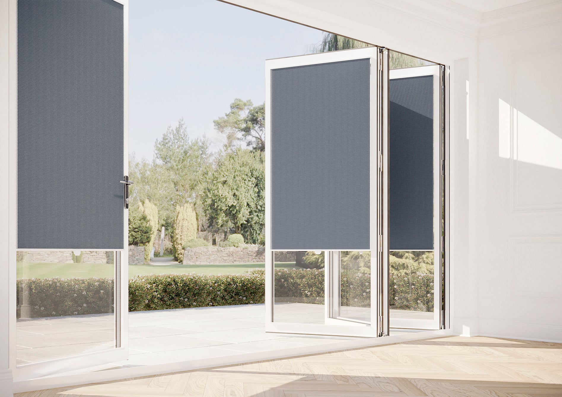 Halo, Slate Grey - Stick Fit Slim Honeycomb Blind - Image 9